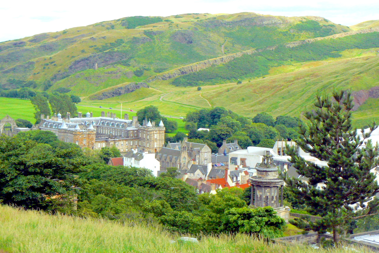 Hollyrood Palace from Calton Hills